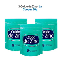 3 Óxido de Zinc - La Cooper x 50g