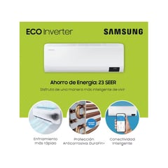 SAMSUNG - AIRE ACONDICIONADO SPLIT DE 12,000 BTU/H INVERTER FRIO SOLO