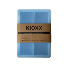 KIOXX - Cubeta de hielo de silicona 6 cavidades Celeste