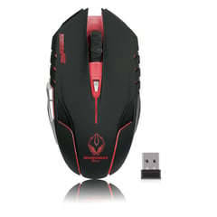 MICRONICS - Mouse Gamer Recargable 1600dpi 6b Inalambrico Negro M834WL