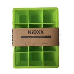 KIOXX - Cubeta de Hielo de Silicona 12 Cavidades Verde