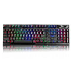 CYBERTEL - Teclado Gamer LED USB Xtreme Negro K505