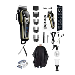 KEMEI - Cortadora de cabello km-1990 con accesorios adicionales