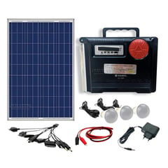 GENERICO - Kit solar portátil panel solar sistema de iluminación