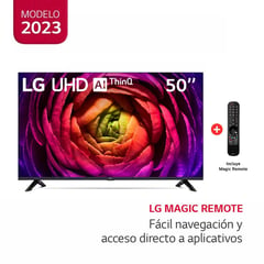 LG - Televisor LG 50 Pulg. LED Smart TV UHD 4K con ThinQ AI 50UR7300PSA l Control Magic 2023