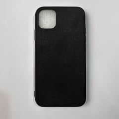 GENERICO - CASE IPHONE 11 ALCANTARA PREMIUM COLOR NEGRO