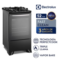 ELECTROLUX - Cocina 4 Quemadores Negra con Mesa de Vidrio FE4GP