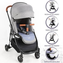 INFANTI - Coche Cuna de Paseo «ZURI 360» GREY