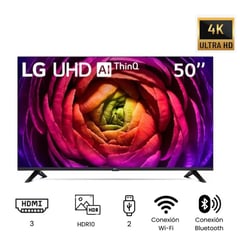 LG - Televisor 50 UHD 4K Smart TV THINQ AI 50UR7300PSA (2023)