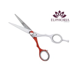 EUPHORIA - Tijeras de corte profesional MICRODENTADA 5.5 Pulgadas de Acero Inoxidable Quirúrgico