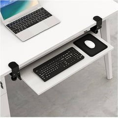 GENERICO - Bandeja ajustable de teclado para escritorio BLANCO