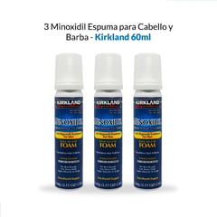 KIRKLAND - 3 Minoxidil Espuma