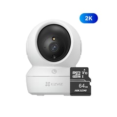 EZVIZ - Cámara Inalámbrica Wifi 360º H6C 2K 4MP + Micro SD 64gb -