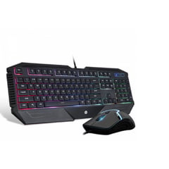 HP - Combo GAMER teclado y mouse GK1100 con iluminación RGB - Negro