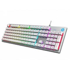 HP - Teclado GAMER de membrana K500F - Plateado