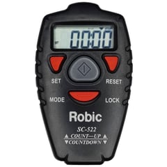 ROBIC - Temporizador SC522 Cuenta Arriba y Regresiva- Negro