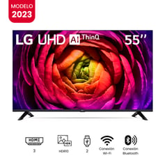 LG - Televisor 55 Pulg. LED Smart TV UHD 4K con ThinQ AI 55UR7300PSA