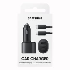 Cargador Auto 45W USB-C Fast Charge Dual Port