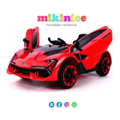 GENERICO - Carro a batería para niños Modelo Lamborghini color rojo