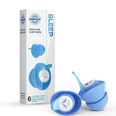 EAR PEACE - Tapón de Oído con Filtros para Dormir Bien Reduce 30dB - Earpeace SLEEP 6 uds.