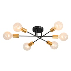 BUYPAL - Candelabro Colgante de Hierro Decoración Negro Incluye Focos Calido