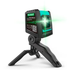 MILESEEY - Nivel Laser Verde 2D Magnético Autonivel USB Mini Trípode