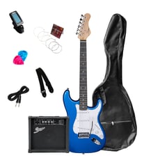 SMIGER - Pack de guitarra eléctrica Azul Metalico.