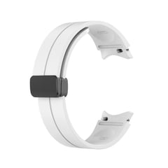 GENERICO - Correa Silicona Iman para Samsung Watch 6 / 6 Classic - Blanco