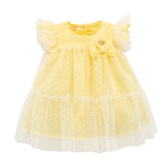 BABY CLUB CHIC - Vestido con Tul y Lazo Bebé Niña