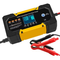 GENERICO - Cargador de Batería de Auto Moto de 12V 24V 10A Inteligente