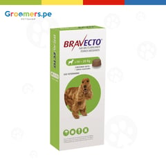 BRAVECTO - Antipulgas para perros 500mg 10-20 kg