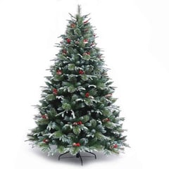 GENERICO - Árbol Navidad 180Cm Multicolor Con Fruta Y Punta Blanca