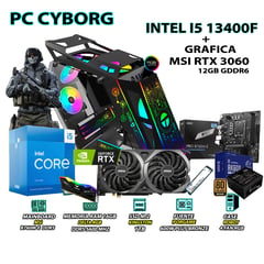 Computadora Gamer Strike Core i5 13400F RAM DDR5 16GB SSD 1TB RTX 3060 12GB