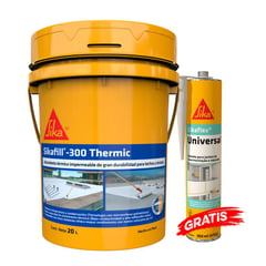 SIKA - Impermeabilizante y aislante térmico Sikafill 300 Thermic Blanco 20L