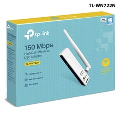 ADAPTADOR INALÁM USB DE 150 MBPS, CON ANTENAE, HIGH POWER (TL-WN722N)