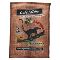 GENERICO - CAFÉ MISHA, TOSTADO Y MOLIDO X 100 GR, ORGANICO & FAIRTRADE