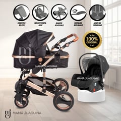 VOYAGE - Coche Cuna Travel System «ZEUS» con Porta bebé Black