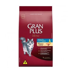 GRAN PLUS - Gatos castrados adultos pollo y arroz 10 kg