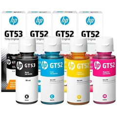 HP - Tinta GT52 - GT53 Kit x4 Colores CMYBK