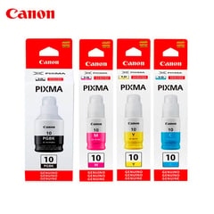 CANON - Kit 4 Botellas de Tinta Gi-10 Para G6010 G7010