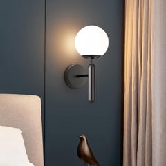 GENERICO - Lámpara de pared diseño farol negro
