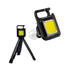 CAFINI - Mini Linterna LED con Tripode Recargable Llavero Destapador