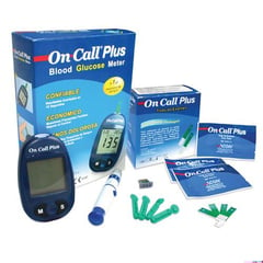 ON CALL - GLUCOMETRO PLUS +25 TIRAS + 100 LANCETAS