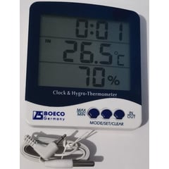 GENERICO - TERMOHIGROMETRO BOECO Lcd temperatura humedad