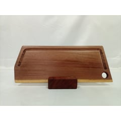 KMU WOOD - Tabla Para Picar De Madera Ranurada