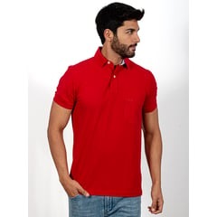 ISAGUE - POLO PIQUE COLOR ENTERO MANGA CORTA HOMBRE