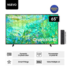 SAMSUNG - Televisor Samsung Smart TV 65 Crystal UHD 4K UN65CU8000GXPE