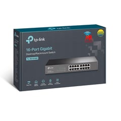 TP LINK - TL-SG1016D Switch de 16 puertos Gigabit para escritorio / montaje en rack