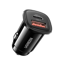 UGREEN - NANO Cargador Auto Carros Carga Rapida Usb Tipo C 30w Dual