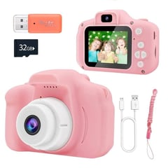 OEM - Cámara Digital para Niños Fotos Videos 1080P FULL HD Rosado